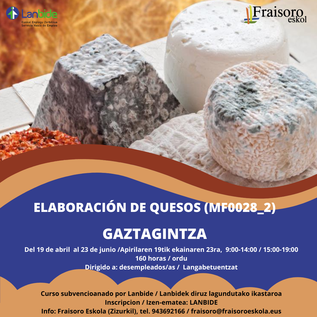 cartel elaboración de quesos