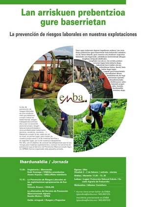 Jornada sobre Prevención de Riesgos Laborales en el sector agrario
