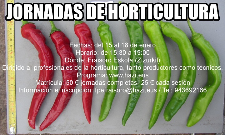 Jornadas de Horticultura para profesionales de la huerta