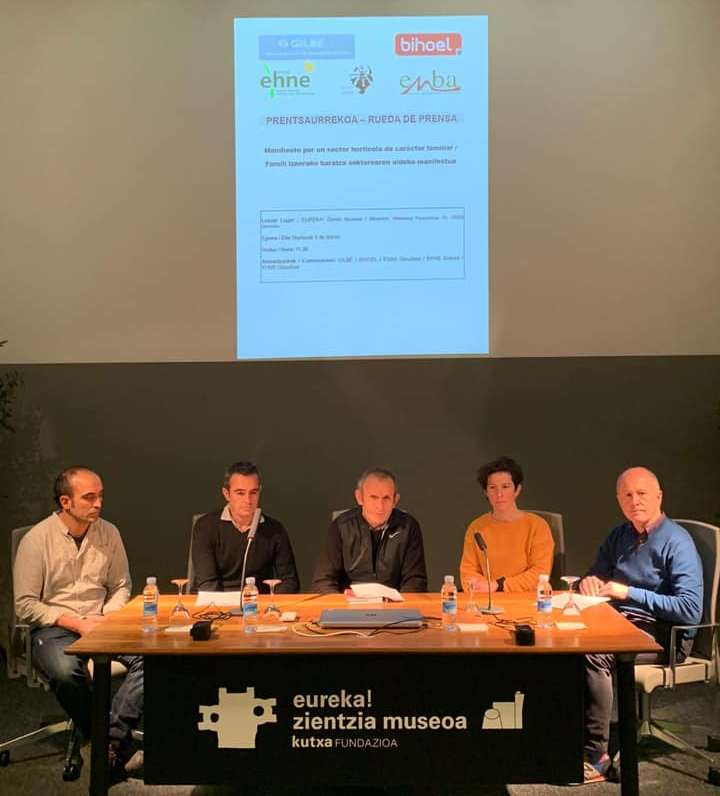 Manifiesto &quot;Por un sector hortícola vasco de carácter familiar&quot;