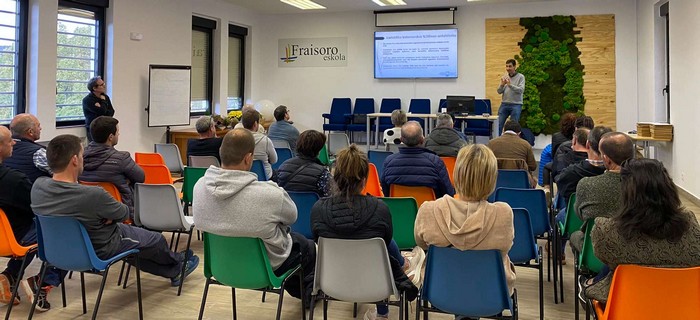 una aula de formación